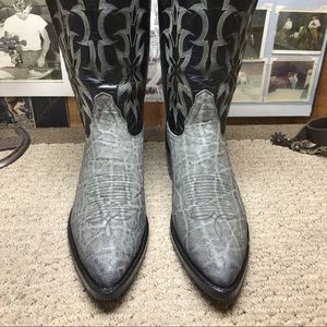 Tony Lama gray African elephant 10.5D